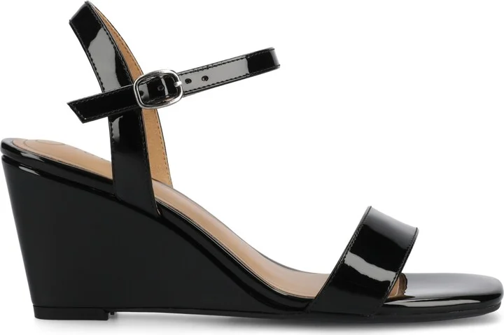 Journee Collection Women's Clayr Ankle Strap Wedge Sandals - Image 2