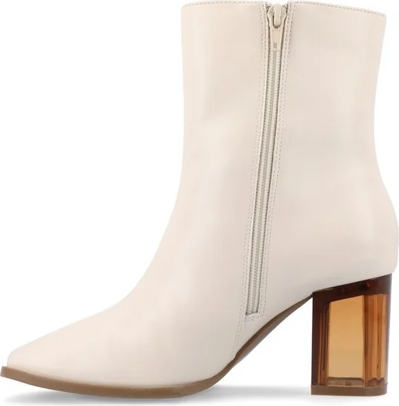 Journee Collection Women's Clearie Booties Bone - Image 2