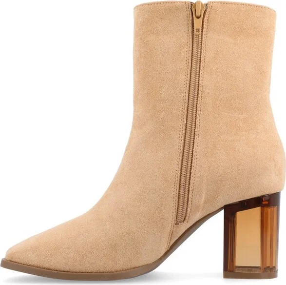 Journee Collection Women's Clearie Booties Bone - Image 4