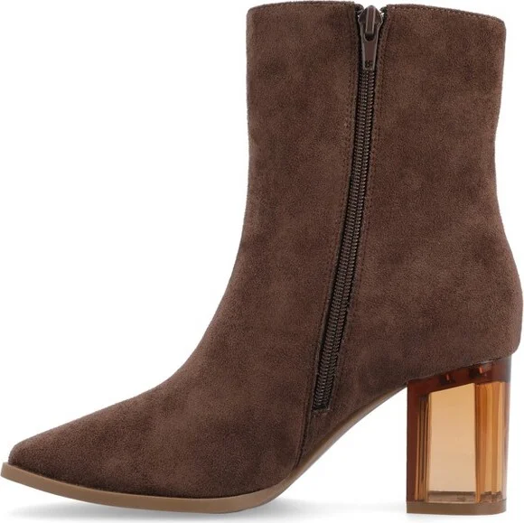 Journee Collection Women's Clearie Booties Bone - Image 5