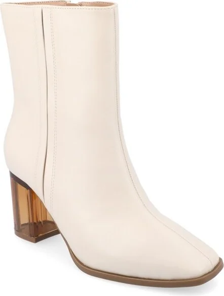 Journee Collection Women's Clearie Booties Bone