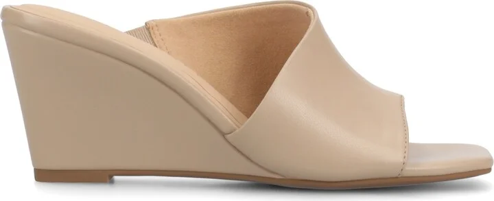 Journee Collection Women's Clementine D'Orsay Slip-On Wedge Sandals - Image 2