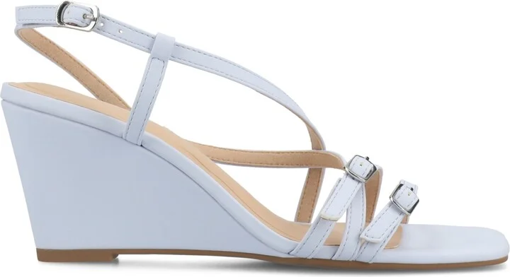 Journee Collection Women's Clinne Strappy Wedge Sandals - Image 2