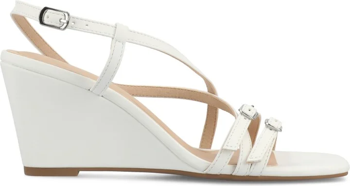Journee Collection Women's Clinne Strappy Wedge Sandals - Image 7