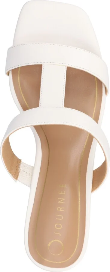 Journee Collection Women's Clodie T Strap Dress Wedge Sandals - Image 9