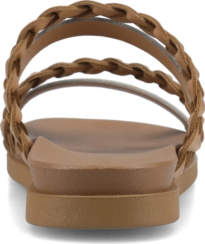Journee Collection Women's Colette Braided Strappy Open Toe Flat Sandals - Image 3