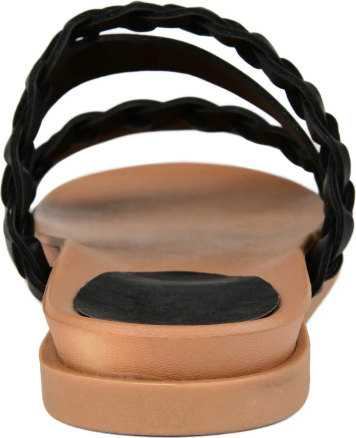 Journee Collection Women's Colette Braided Strappy Open Toe Flat Sandals - Image 11