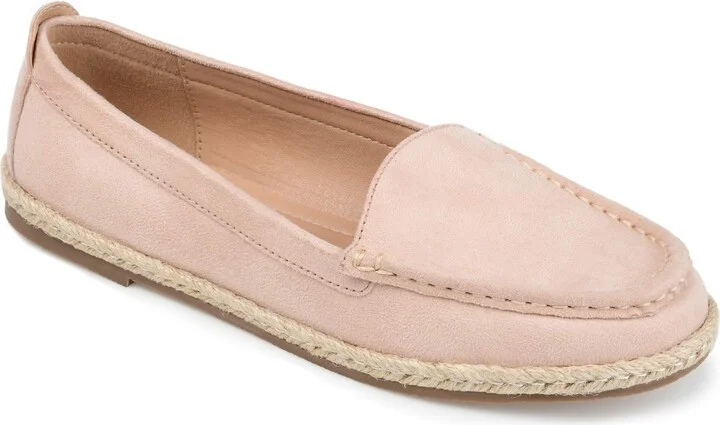 Journee Collection Womens Comfort Foam™ Cinndy Espadrille Flat Beige 9.5 M