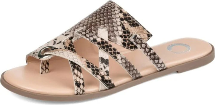 Journee Collection Womens Comfort Foam™ Hasten Sandal Brown 6 M