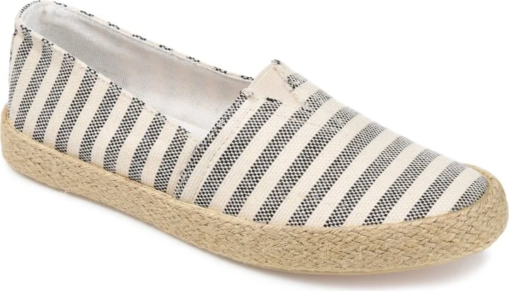 Journee Collection Womens Comfort Foam™ Mackenzie Flat Stripe 9.5 M