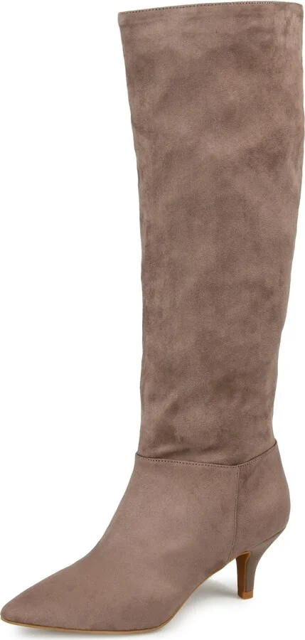 Journee Collection Womens Comfort Foam™ Vellia Boot Taupe 7 M