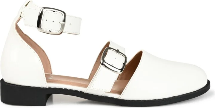 Journee Collection Women's Constance Double Buckle Flats - Image 6