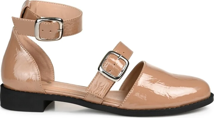 Journee Collection Women's Constance Double Buckle Flats - Image 10
