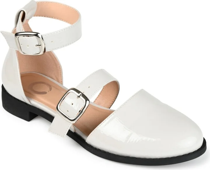 Journee Collection Women's Constance Double Buckle Flats