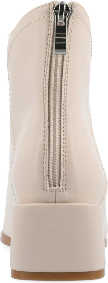 Journee Collection Women's Consuello Two Tone Pointed Toe Block Heel Booties - Image 3
