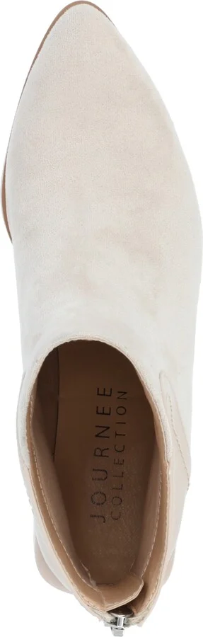 Journee Collection Women's Consuello Two Tone Pointed Toe Block Heel Booties - Image 4