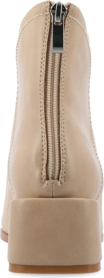 Journee Collection Women's Consuello Two Tone Pointed Toe Block Heel Booties - Image 7