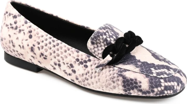 Journee Collection Women's Cordell Chain Detail Loafers