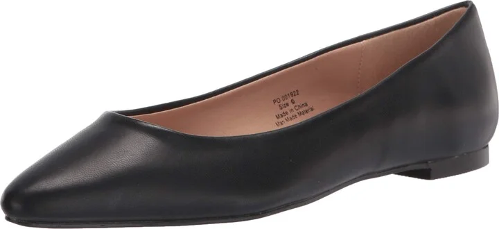 Journee Collection Womens Cortni Flat Black 7.5 M