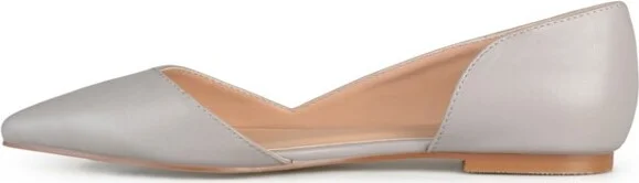 Journee Collection Women's Cortni Slip On Pointed Toe D'Orsay Flats Blue - Image 4