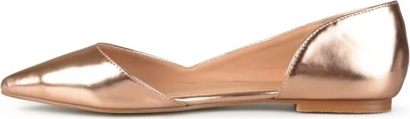 Journee Collection Women's Cortni Slip On Pointed Toe D'Orsay Flats Blue - Image 5