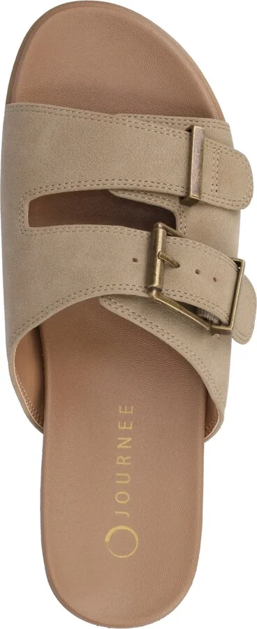 Journee Collection Women's Cosette Double Strap Flat Sandals - Image 4