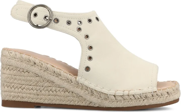 Journee Collection Women's Crisie Peep Toe Espadrille Wedge Sandals - Image 7