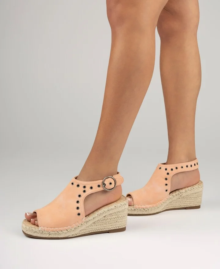 Journee Collection Women's Crisie Peep Toe Espadrille Wedge Sandals - Image 11