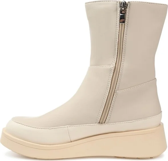 Journee Collection Women's Cristen Inside Zip Platform Booties Olive - Image 7