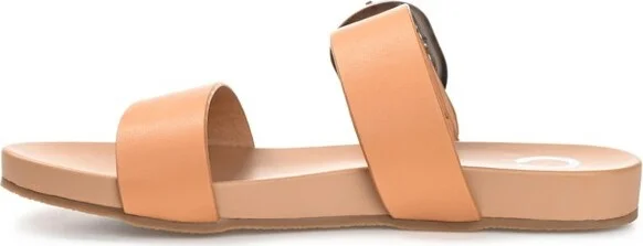 Journee Collection Womens Crysta Tru Comfort Foam Slide Flat Sandals Mocha 10 - Image 2