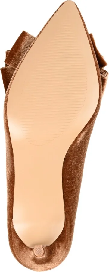 Journee Collection Women's Crystol Velvet Pumps - Image 6