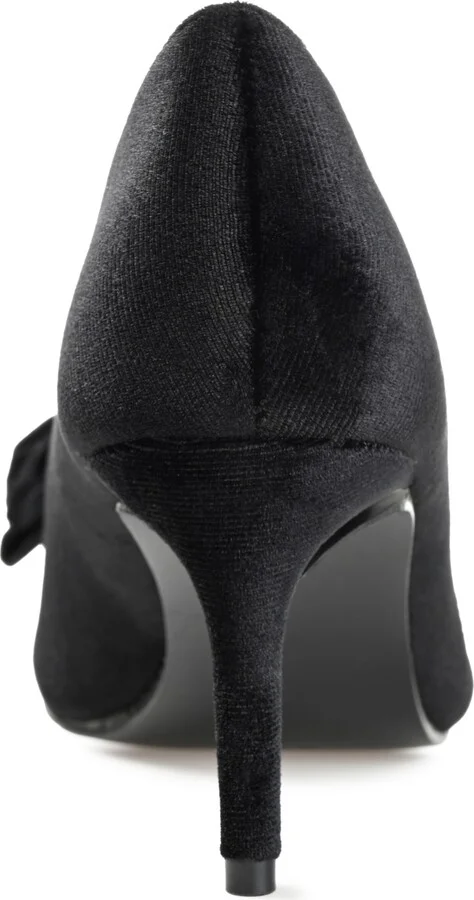 Journee Collection Women's Crystol Velvet Pumps - Image 9