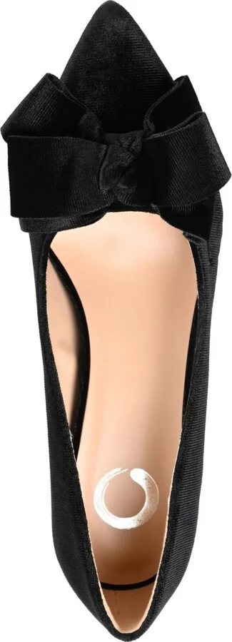 Journee Collection Women's Crystol Velvet Pumps - Image 10