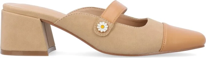 Journee Collection Women's Dalla Block Heel Mary Jane Mules - Image 2