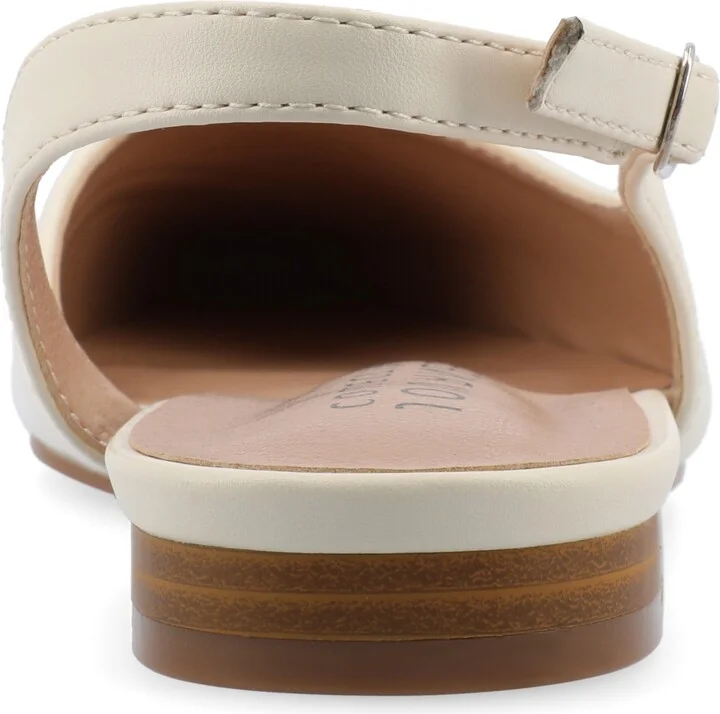 Journee Collection Women's Daphnne Slingback Pointed Cap Toe Flats - Image 7