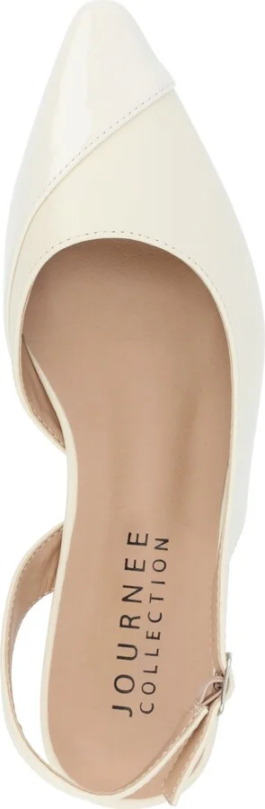Journee Collection Women's Daphnne Slingback Pointed Cap Toe Flats - Image 8
