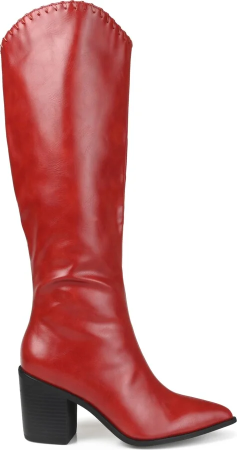 Journee Collection Women's Daria Extra Wide Calf Western Boots - Image 10