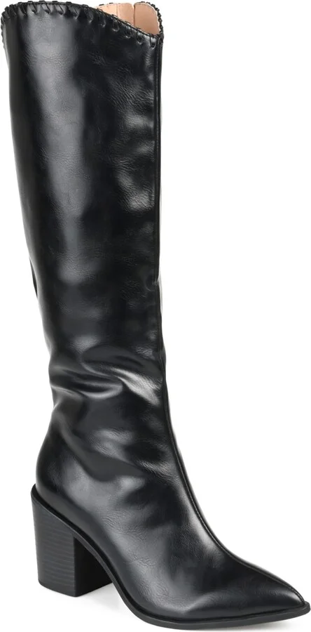 Journee Collection Women's Daria Extra Wide Calf Western Boots