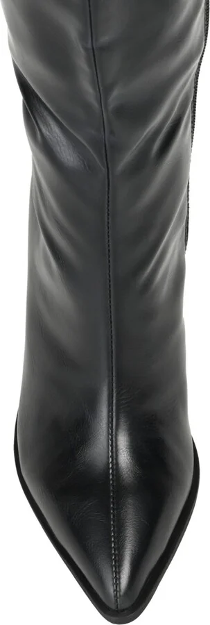 Journee Collection Women's Daria Wide Calf Cowboy Knee High Boots - Image 4