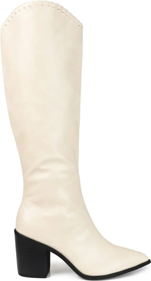 Journee Collection Women's Daria Wide Calf Cowboy Knee High Boots - Image 6