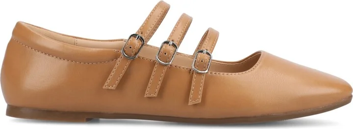 Journee Collection Women's Darlin Multi Strap Mary Jane Square Toe Flats - Image 2