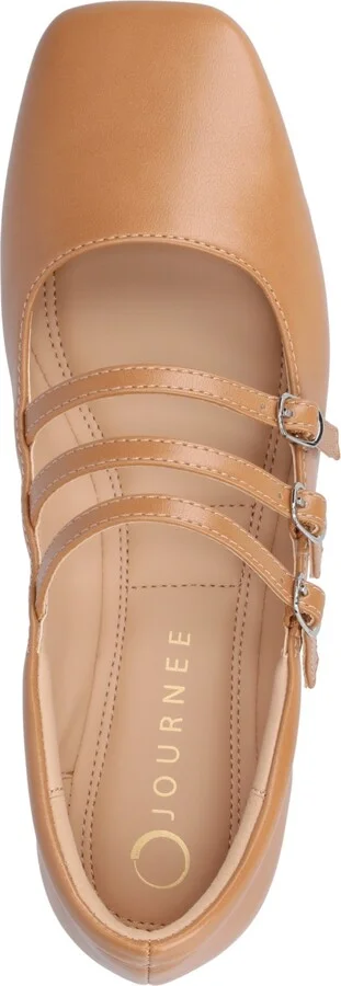 Journee Collection Women's Darlin Multi Strap Mary Jane Square Toe Flats - Image 4