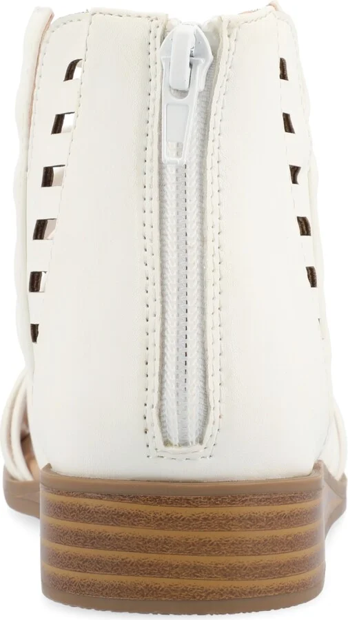 Journee Collection Women's Delilah Gladiator Sliver Wedge Sandals - Image 11