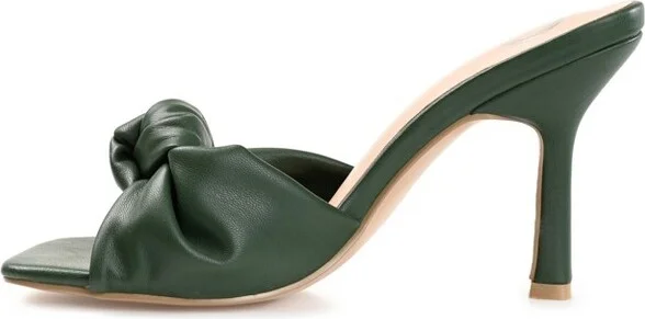 Journee Collection Women's Diorra Open Toe High Stiletto Pumps Tan - Image 6