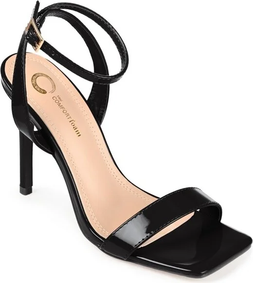 Journee Collection Women's Dorian Open Toe High Stiletto Pumps Black