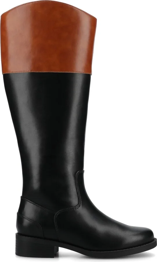 Journee Collection Women's Dressage Round Toe Riding Boots - Image 2
