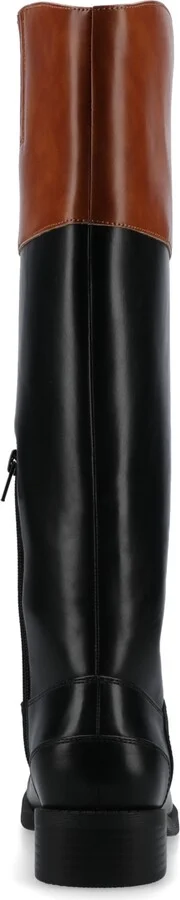 Journee Collection Women's Dressage Round Toe Riding Boots - Image 3