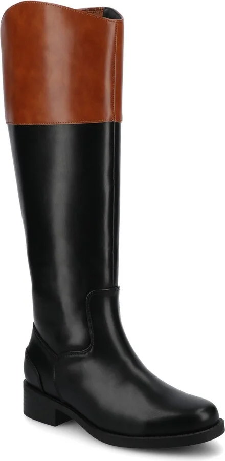 Journee Collection Women's Dressage Round Toe Riding Boots