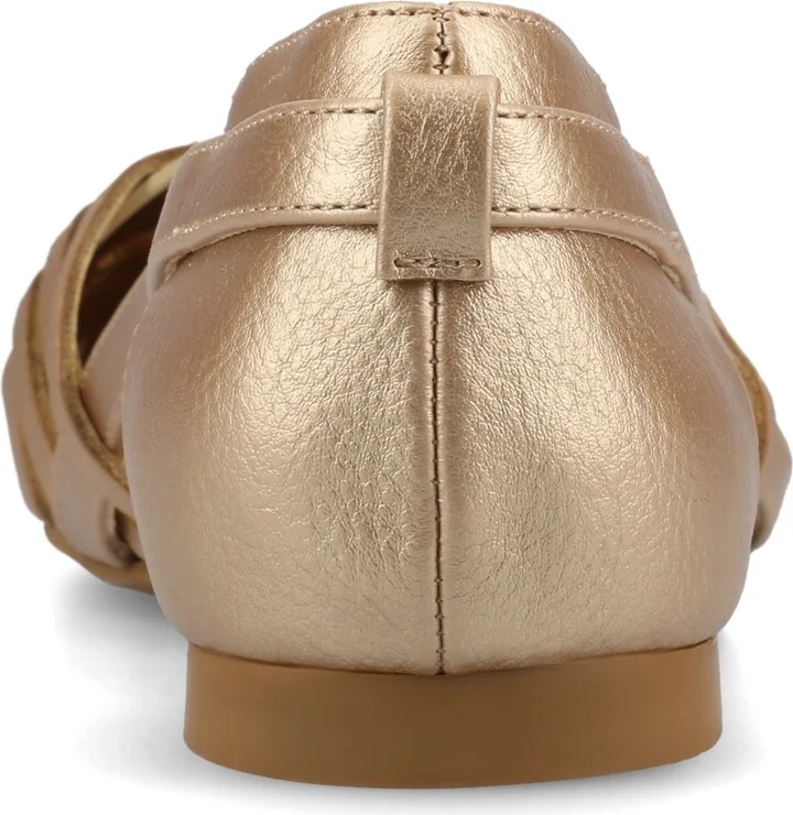 Journee Collection Women's Ekko Woven Round Toe Flats - Image 3