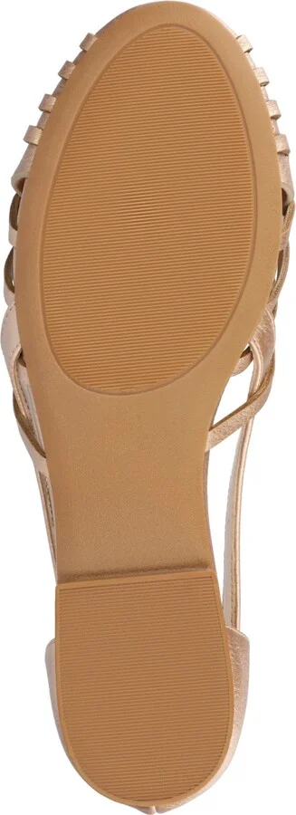 Journee Collection Women's Ekko Woven Round Toe Flats - Image 5
